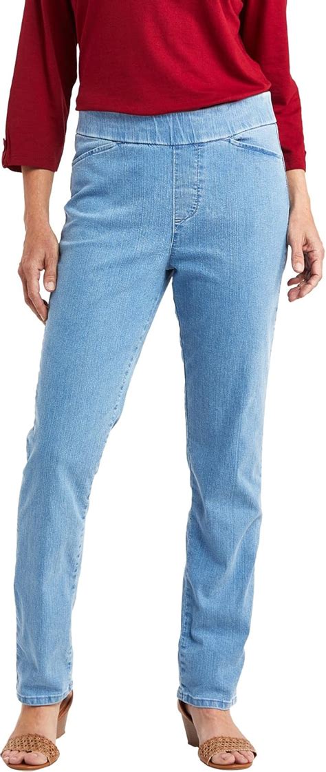 amazon women's jeans with elastic waist